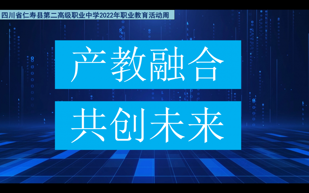 四川省仁寿县职业教育活动周宣传